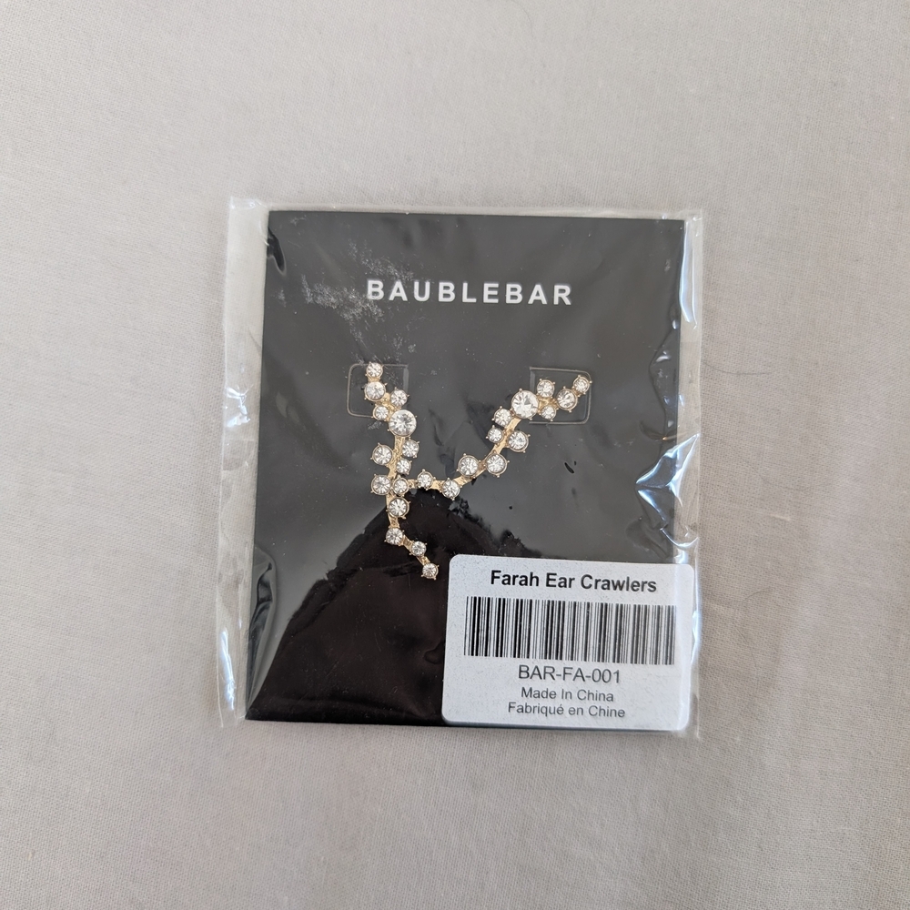 BaubleBar Farah Ear Crawlers - Silver